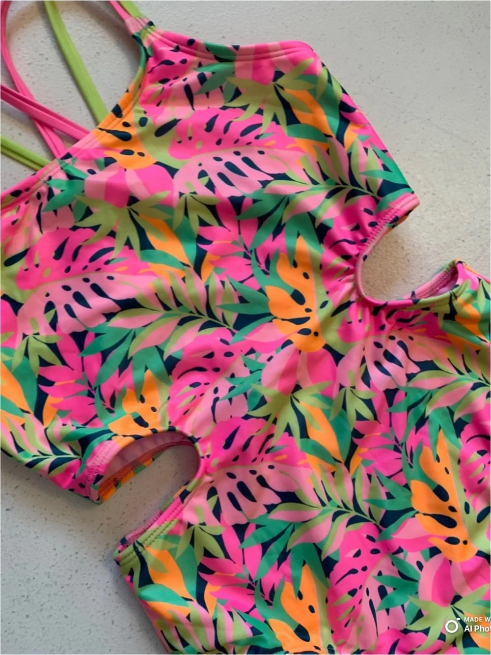 art class tropical print